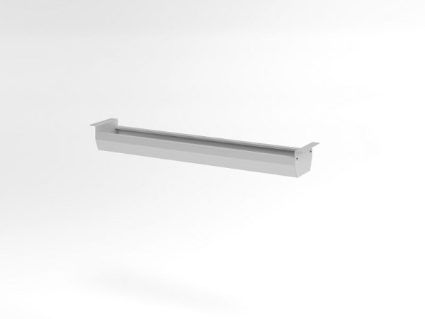 Hammerbacher Kabelwanne KC12, für 120er Tisch, Farbe: Silber, Breite: 86,2 cm Höhe: 9,3 cm, VKC12/S