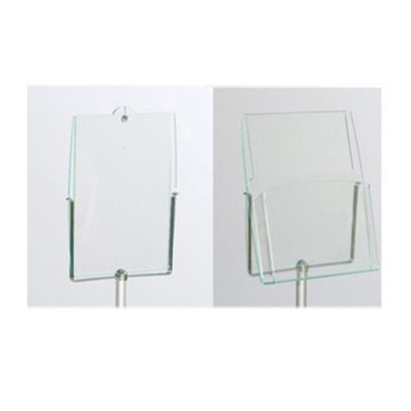 Stein HGS Aufsatz für Gurtleitsystem -Stopper-, -Stopbag- Acrylglas Prospekttasche, mit Haltebügel -Stophold-, 11873-11871