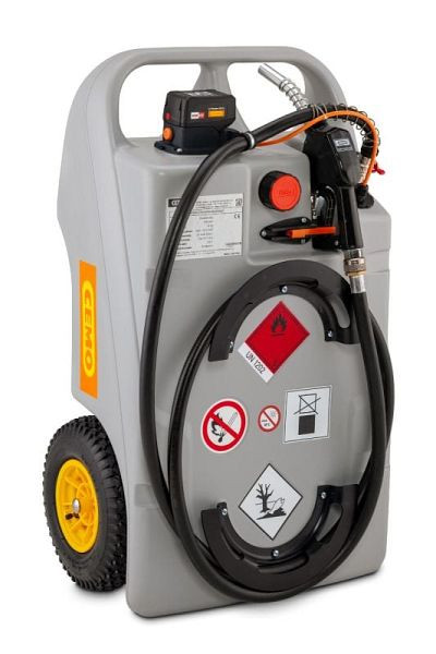 Cemo Dieseltrolley 100 Liter mit CENTRI SP 30 und CAS Akku 4 Ah, 11598