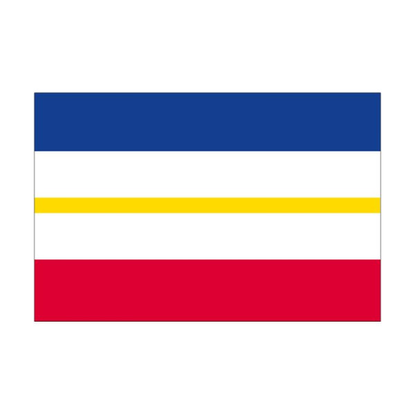 Stein HGS Landesflagge Mecklenburg Vorpommern (ohne Wappen), 150 x 250 cm (Querformat), mit Seil und Schlaufe, FlagTop 110 g/m², für Fahnenmasten ab 8 m, ohne Hohlsaum, 26380