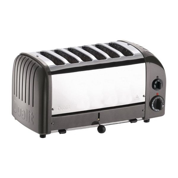 Dualit Toaster 60156 grau 6 Schlitze, Auswerfhebel nach unten drücken, E269