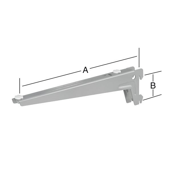 Vormann Winkel-Träger 230 x 50 mm aluweiß, VE: 10 Paar, 062504230WA