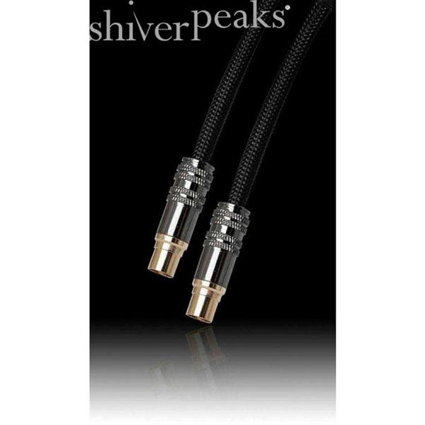 shiverpeaks Antennenanschlußkabel, Metall-Koax-Stecker auf Metall-Koax-Kupplung, 100% geschimit, >90dB, schwarzem Nylon überzogen, 2,5m, 80203-2.5-SBN