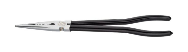 Hazet Flachrund-Zange, Extra lang, Flachrunde Form, Gerade Ausführung, Griffe tauchbeschichtet, Abmessungen / Länge: 280 mm, 1841A-280