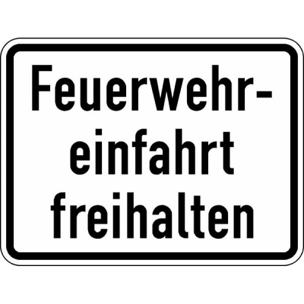 Stein HGS Feuerwehreinfahrt freihalten Nr. 2431, 750 x 562 mm, Alform, RA2, 2431-322