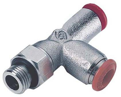 timmer B-LEd-5-M5-MSv, L-Einschraubverschraubung - zylindrisch, mit O-Ring-Abdichtung, Schlauch-Ø: 5 mm, Gewinde: M5, VE: 10 Stück, 03278522