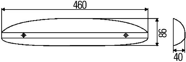 HELLA Einstiegsleuchte - Halogen - 12V - C5W - Anbau - Lichtscheibenfarbe: glasklar, 2XT 008 929-001