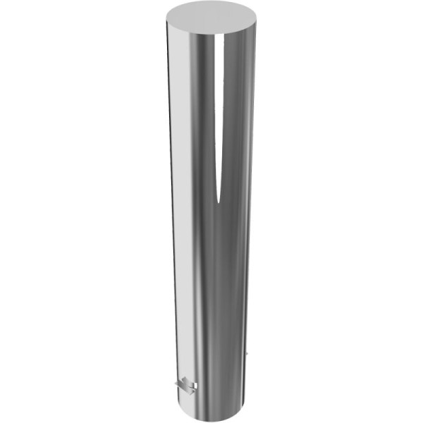 Stein HGS Absperrpfosten -Bollard-, feststehend, 900mm /zum Einbetonieren mit Erdanker, keine Ösen, 40205