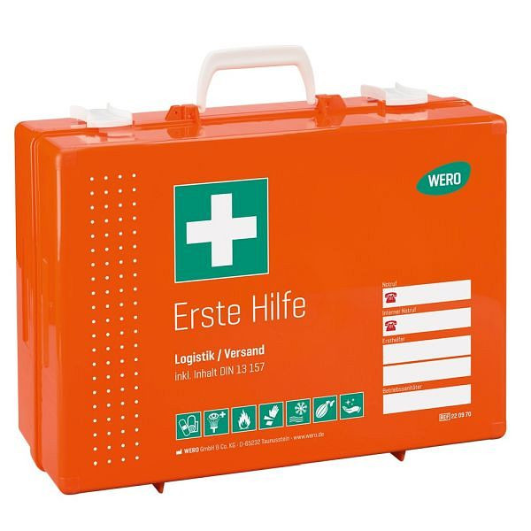 WERO Erste Hilfe Koffer Logistik / Versand inklusive DIN 13157 in Werotop 450, 220970