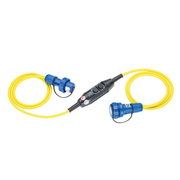 ELSPRO Personenschutzschalter 30mA, 3m 3G1,5mm², Schutzkontaktkupplung, wasserdicht, PR03/S1,5K/WD