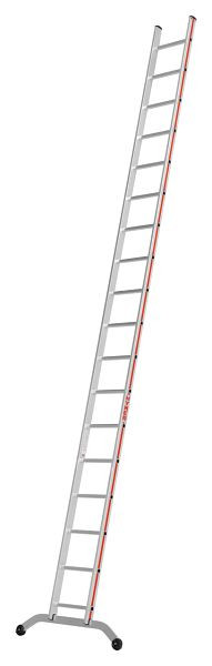 HYMER Sprossenanlegeleiter, 18 Sprossen, Länge 5,24 m, 601118