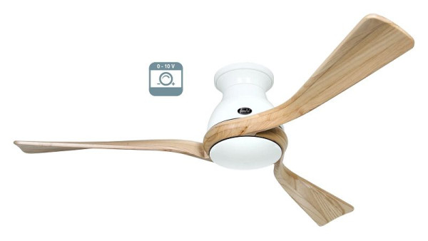 CasaFan Deckenventilator Eco Regento Lack weiß-Massivholz natur 0 - 10 V, 3140531