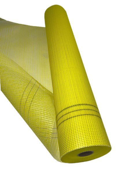 VaGo-Tools Armierungsgewebe Glasfasergewebe Gewebe 165g/m² Gelb 4x4mm 1 Rolle, VE: 50m², AG-165g-G-4*4-1 Rolle_vx