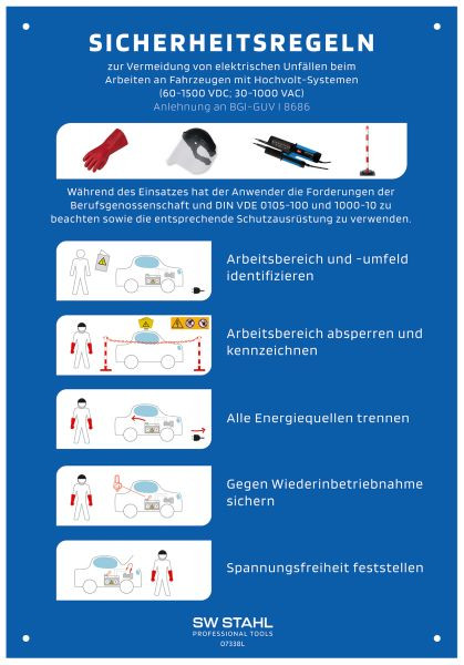 SW-Stahl Aushang „Sicherheitsregeln“, 07338L, 4033592144230