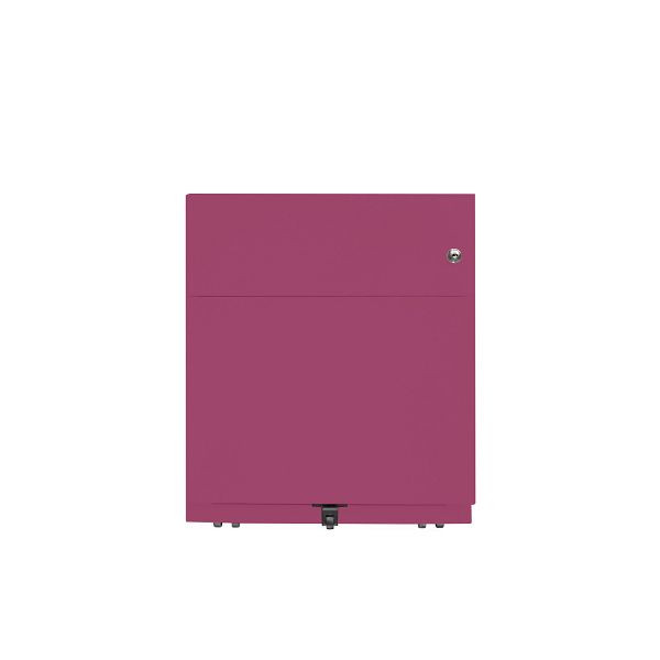 Bisley Rollcontainer Note™, 2 Schubladen, Tiefe 775 mm, Griffleiste, 621 beere, NWA79M7BF621