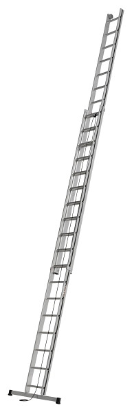 ALU-PRO Seilzugleiter zweiteilig, 2x18 Sprossen, Länge eingefahren 5,14 m / ausgefahren 9,06 m, 700513699
