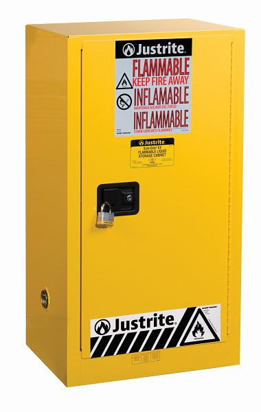 Justrite Compac Sure-Grip EX Sicherheitsschränke 89-CM, 112 x 59 x 46 cm, Tür selbstschließend, JCB8915201
