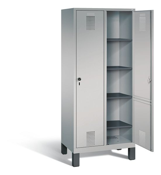C+P Wäsche-Spind Evolo, H1850xB810xT500mm, Farbe: Weißaluminium, 48010-22B S10022