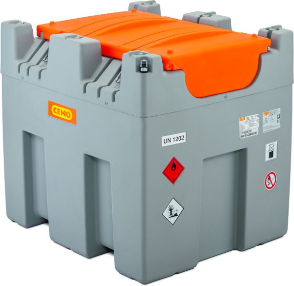 Cemo CUBE-Tank Mobil 980 l Outdoor Premium, Bipump 12 V, 11633