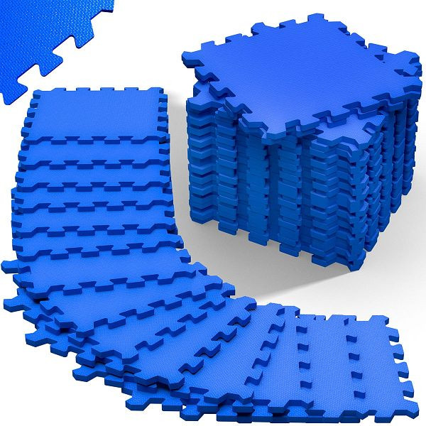 monzana Bodenschutz-/Puzzlematten 16-tlg Blau 180x180x1cm, 991614