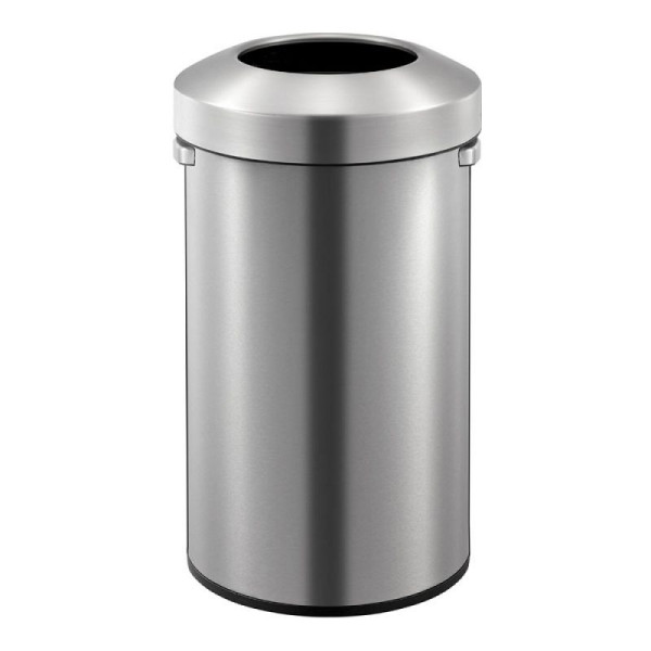 STEIN HGS Urban Abfalleimer, 90 Liter, Edelstahl, matt, 83674.0003