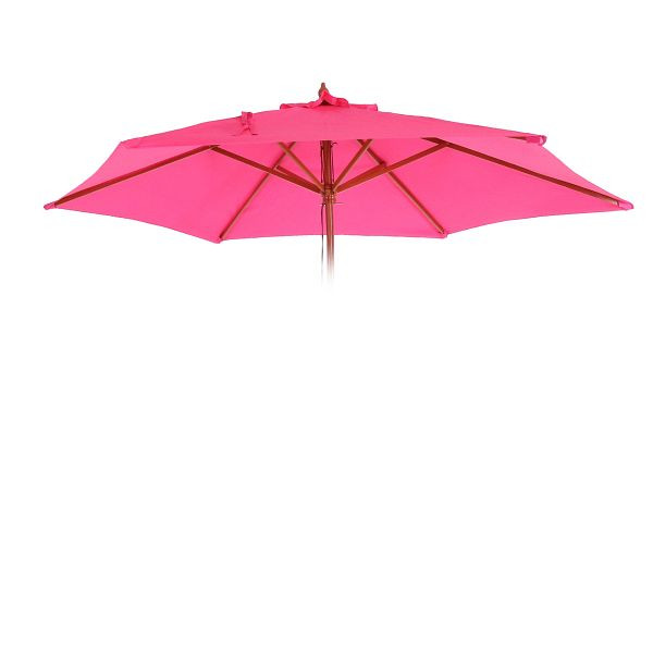 Mendler Ersatz-Bezug für Sonnenschirm Florida, Sonnenschirmbezug Ersatzbezug, Ø 3m Polyester 6 Streben, pink, 81652