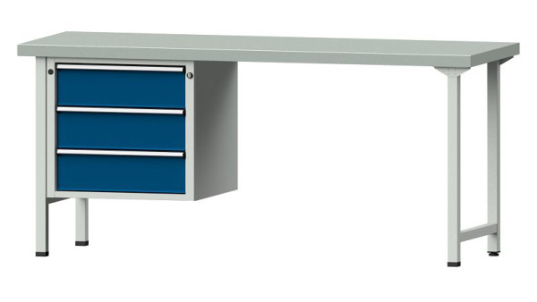 ANKE Werkbänke Kombiwerkbank, Modell 726 V, 2000 x 700 x 900 mm, RAL 7035/5010, ZBP 50 mm, 410.759
