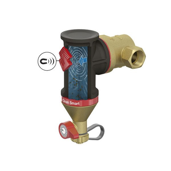 Solarbayer Schlammabscheider 1 1/2" Variabel mit Magnet, Anschluss 1 1/2" IG, drehbar, 330001600