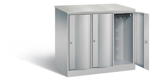 C+P XL-Schließfachschrank Resisto, H1077xB1148xT640mm, Farbe: Weißaluminium, 8271-373 S10064