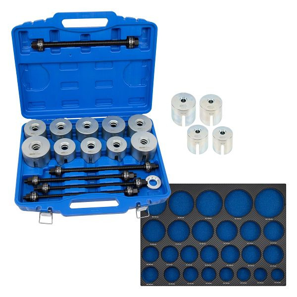 Stahlmaxx Druckhülsen-Satz, Ø 44-110 mm, in Schaumstoff, 26-teilig, XXL-980001