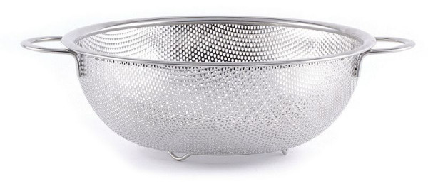 Hendi Gemüsesieb, perforiert, ØxH: 225x90 mm, Griffe, 535400