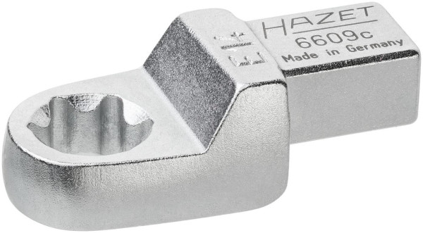 Hazet Einsteck TORX® Ringschlüssel, Einsteck-Vierkant 9 x 12 mm, Außen TORX® Profil, E14, 6609C-E14