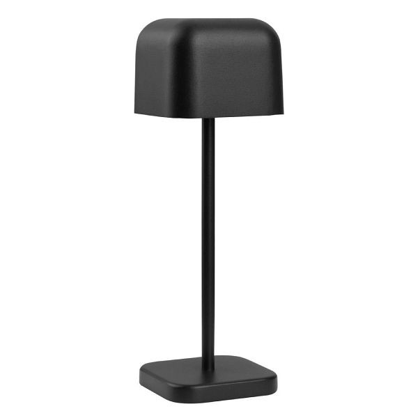 Olympia Lucca Tischlampe quadratische Kuppel Schwarz 200mm, HZ204