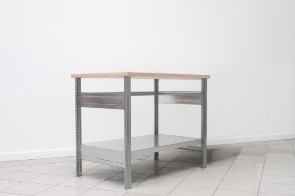 Regalwerk BERT-Werktisch Typ 1 HxBxT 880x1100x700mm 1 Ebenen StahlFachböden, B3-82510-K