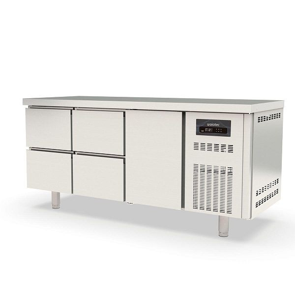 Vaiotec TOPLINE Kühltisch 700 / 3-fach GN1/1 mit 4 Schubladen / 1 Tür, 10298