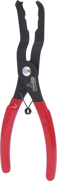 KS Tools Trim-Clip-Zange, Zangenende 35°, 190mm, 115.1087