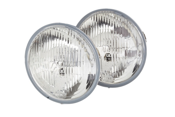 HELLA Halogen-Hauptscheinwerfersatz, 12V, flach, Referenzzahl: 12.5, Anbau/Einbau, ECE, links, Set, 1L6 002 395-842