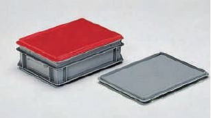 Gruber Systeme Auflagedeckel blau, für Lagerbehälter, L600xB400mm, END6400/12