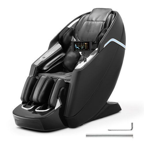 VEVOR Ganzkörpermassagesessel 0 Gravity mit SL-Schiene, Yoga-Stretch, Heizung, 36 Airbags, TFT-Bildschirm, 3D/4D Massage, AMYTFTPFSAJAAEFL2001V2