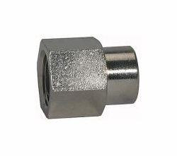 Riegler Verlängerungsstücke, 2 x Innengewinde, zylindrisch - Messing vernickelt, 111520