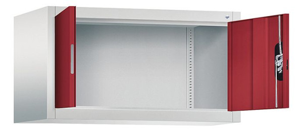 C+P Aufsatzschrank Acurado, H500xB930xT500mm, Farbe: Lichtgrau / Rubinrot, Muldengriff, 9284-000 S10198