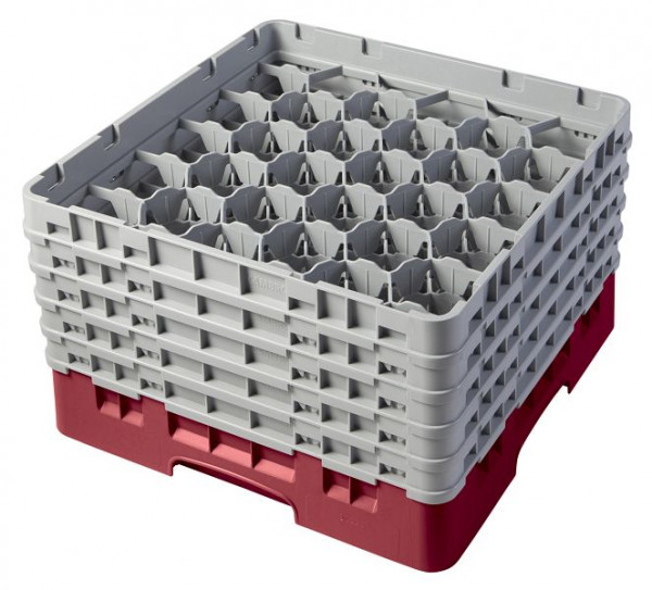 Cambro Spülkorb mit 30 Fächer Camrack® 25,7 cm Preiselbeere, 30S958416