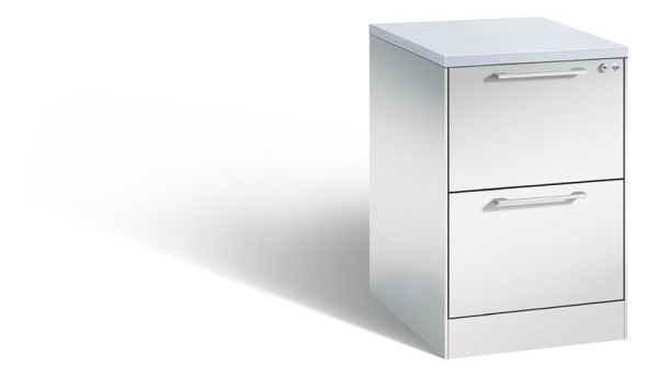 C+P Hängeregistraturschrank Asisto, H710xB440xT600mm, Farbe: Lichtgrau, Bügelgriff, 146275-211 S10109
