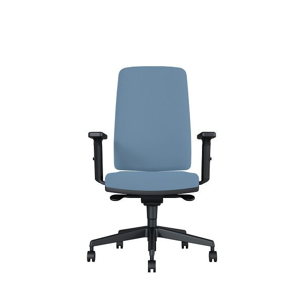 Bisley Bürodrehstuhl Stone, Tiefenverstellbarer Sitz, Mit 3D Armlehnen, Kunststofffußkreuz, MR6378 misty blue, STONETKDMR6378