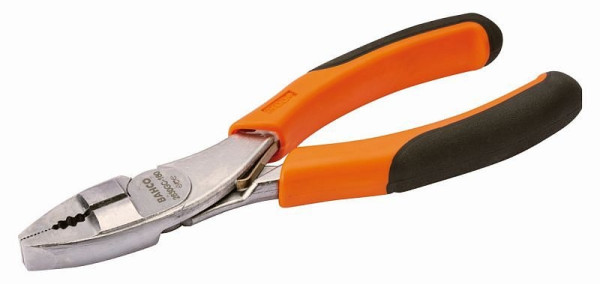 Bahco Kombinationszange, verchromt, PVC-beschichtete Griffe, 180 mm, industrieverpackt, 2630GC-180IP