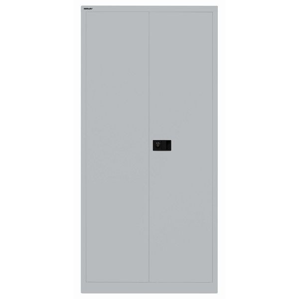 Bisley Flügeltürenschrank UNIVERSAL, 4 Fachböden für 5 Ordnerhöhen, Breite 914 mm, Tiefe 400, 355 silber, E782A04G355