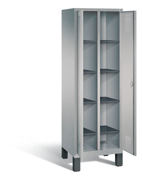 C+P Wäsche-Spind Evolo, H1850xB610xT500mm, Farbe: Weißaluminium, 48012-20B S10030