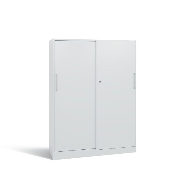 C+P Schiebetürenschrank Asisto, H1635xB1200xT435 mm, Grau/DBS Hellgrau, 142011-000 S10005