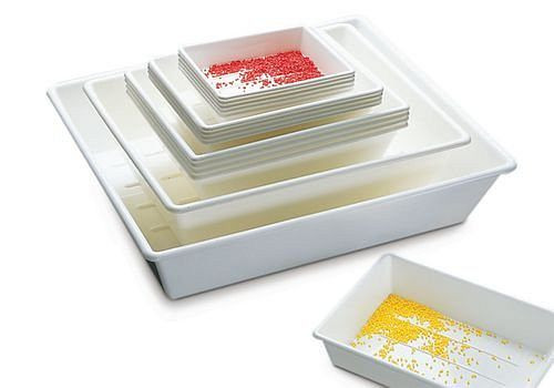 DENIOS Laborschale, für umweltgefährdende, aggressive Stoffe, 21 Liter Volumen, 158110