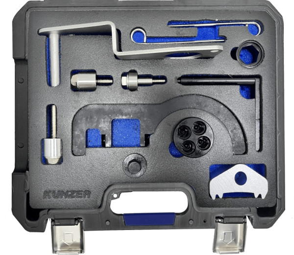 Kunzer Motor-Einstellwerkzeugsatz BMW / MINI Für Reparaturarbeiten an 2.0- und 3.0-Liter- Dieselmotoren, 77M102